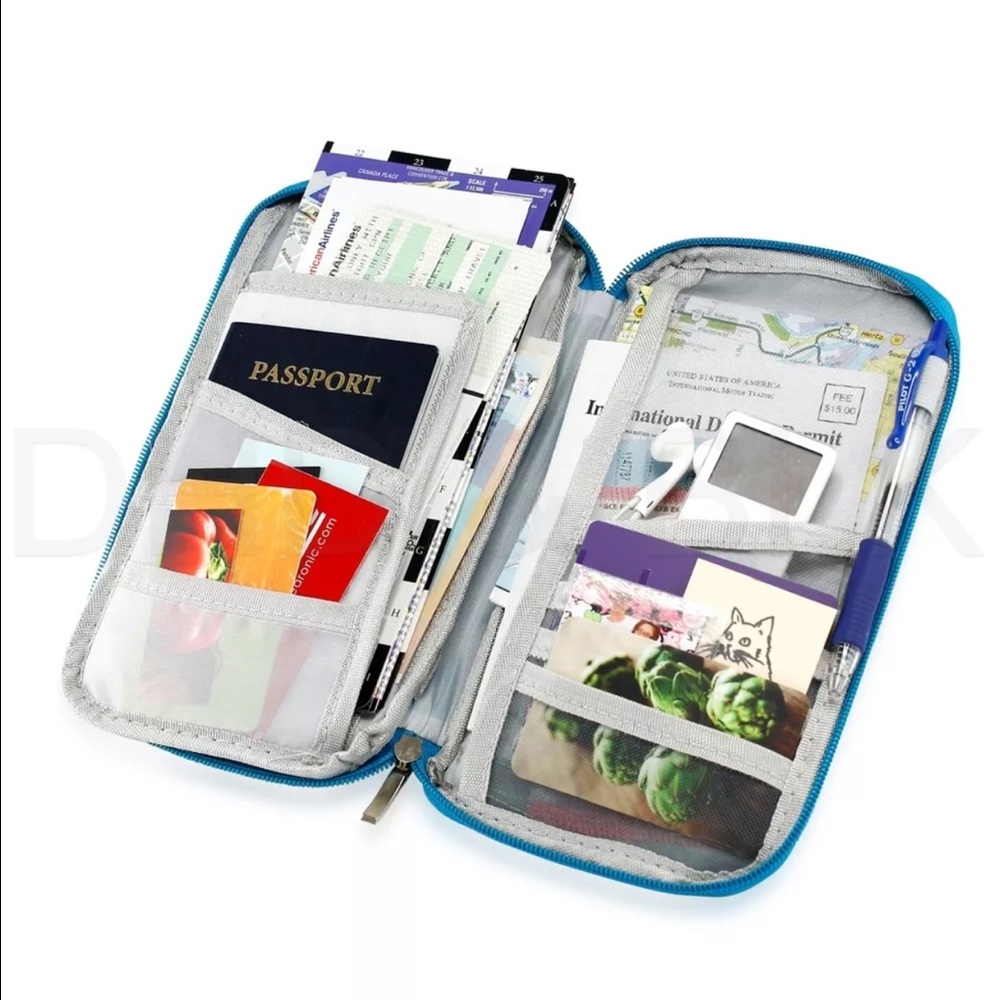 Passionate Passport Case Multi Function Secure Zi… - image 1